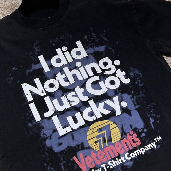 Vetements Black Printed Short Sleeve - Picture 2 of 6